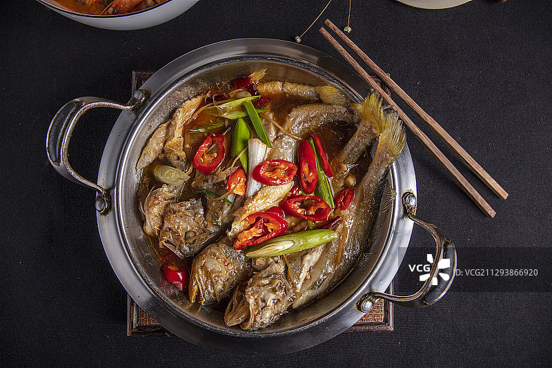 红烧小黄鱼图片素材