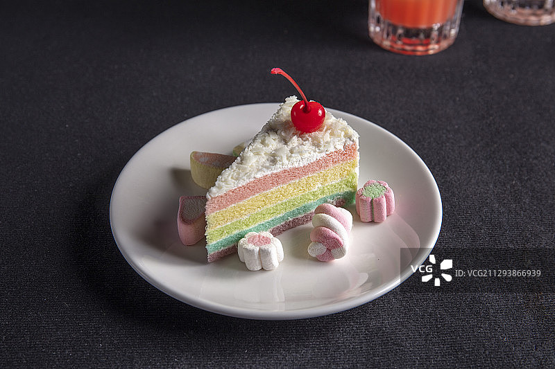 彩虹蛋糕图片素材