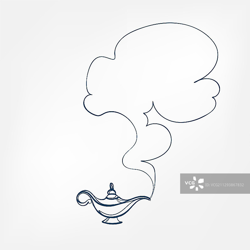 杜松子酒灯单线设计元素图片素材