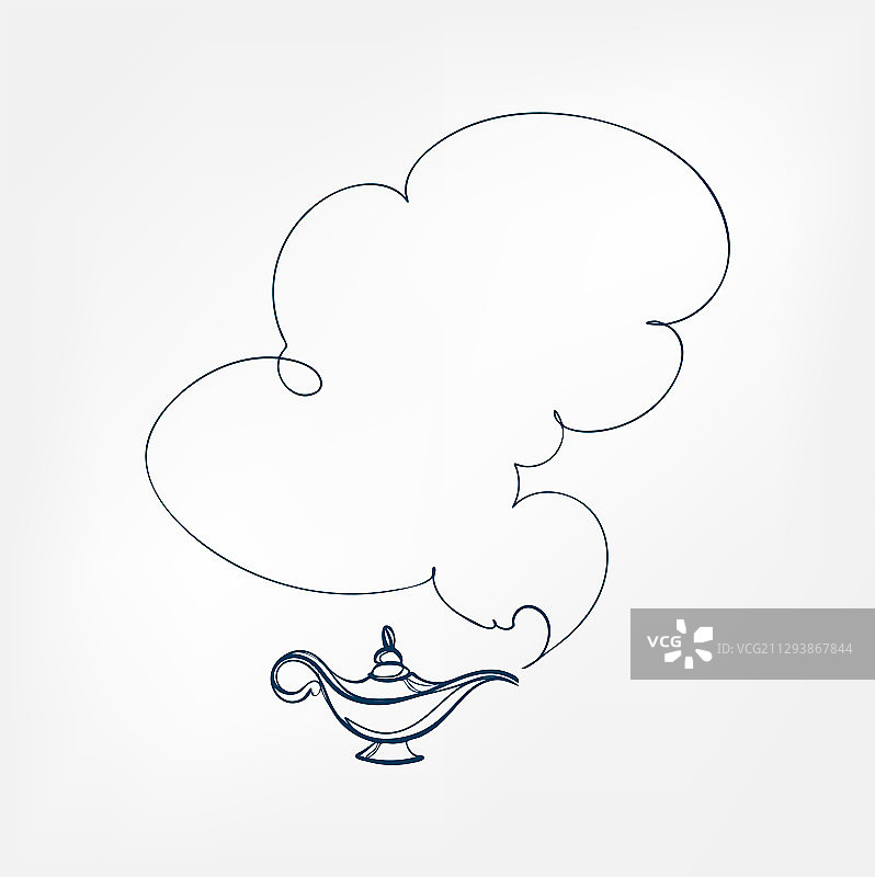 杜松子酒灯单线设计元素图片素材