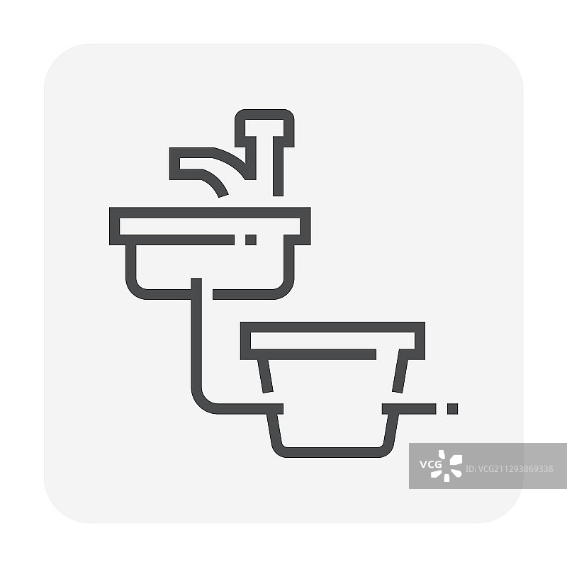 黑色水槽图标图片素材