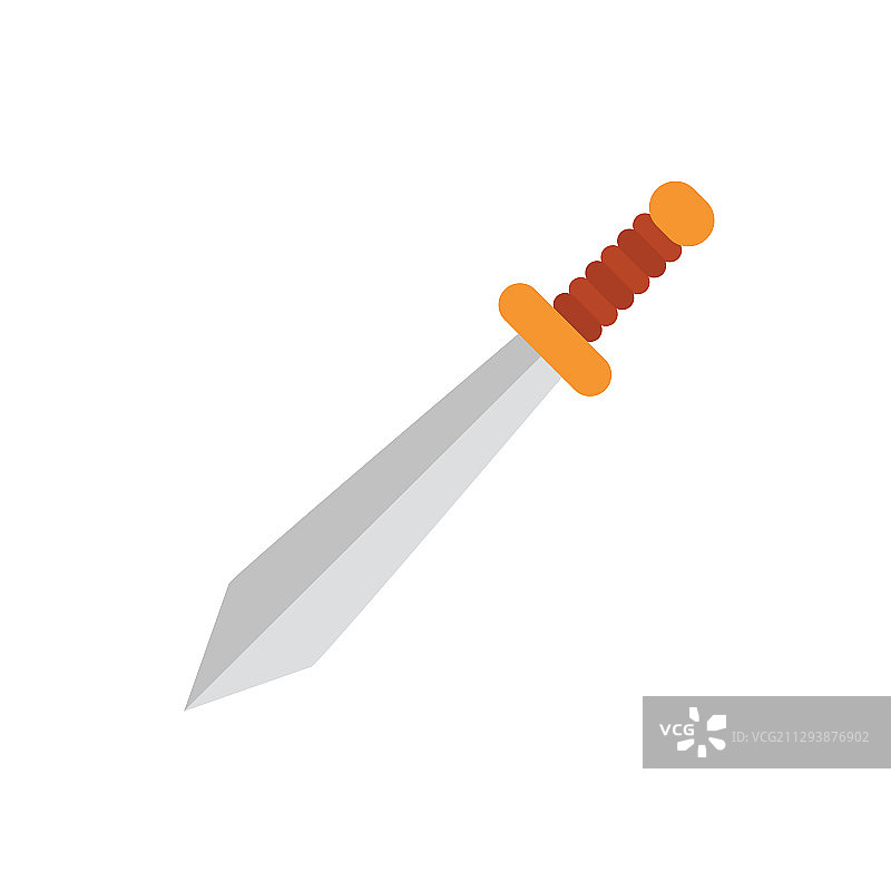 白色背景上的剑图标图片素材