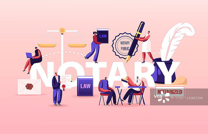 公证专业服务概念图片素材