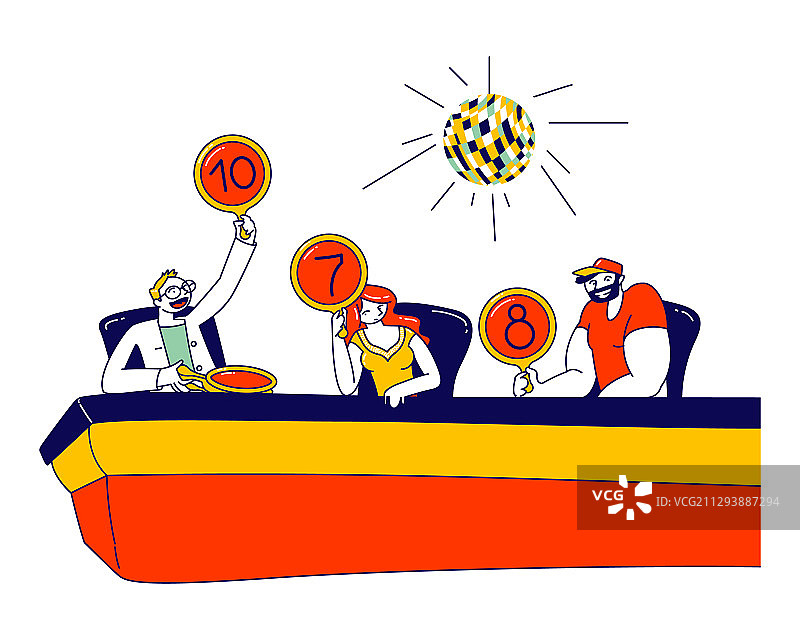 专业比赛评审团角色图片素材