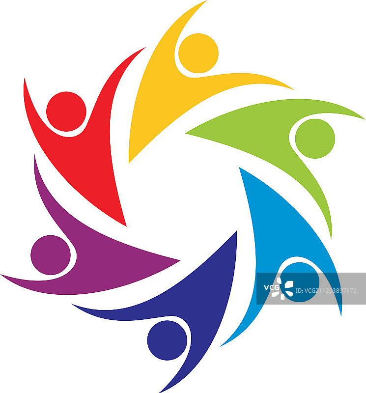 人形星星标志模板设计 EPS10图片素材