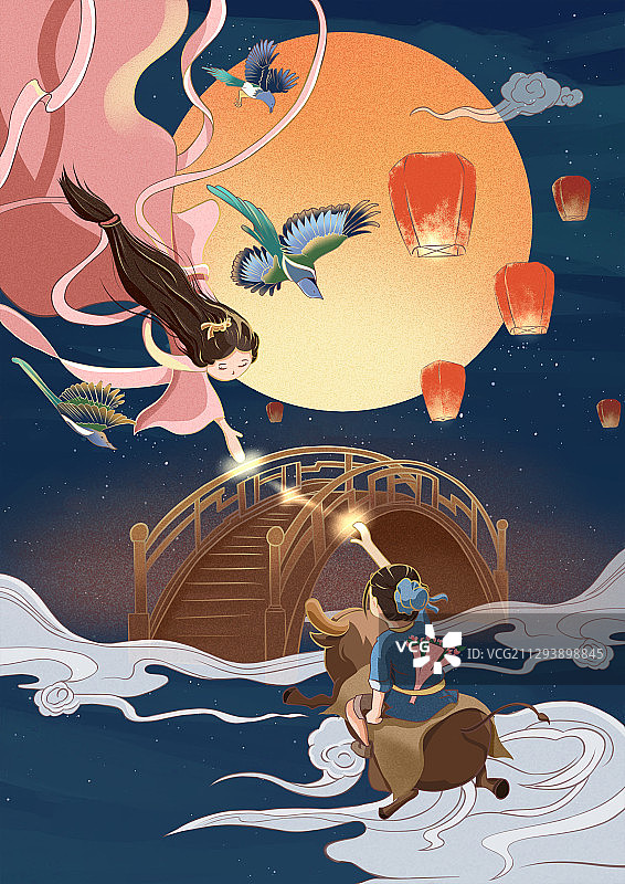 传统节日——七夕图片素材