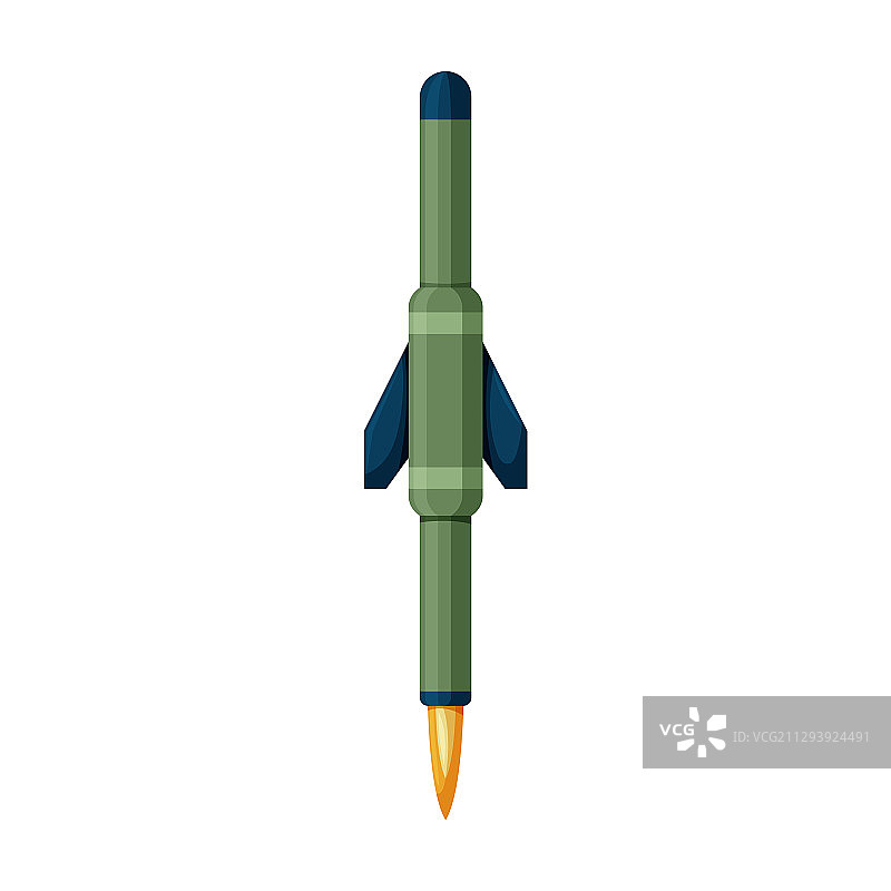 弹道导弹卡通图标图片素材
