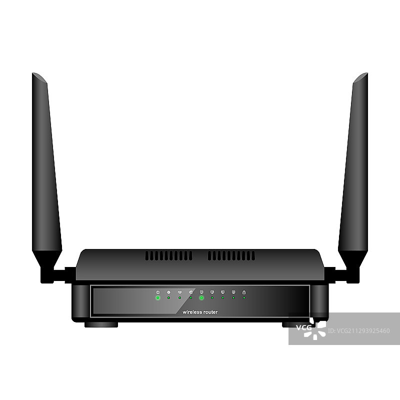 逼真路由器隔离图标图片素材