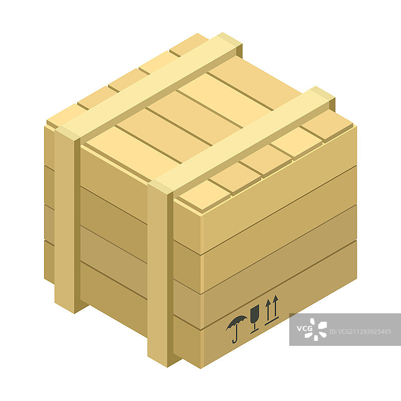 2.5D木盒图标图片素材