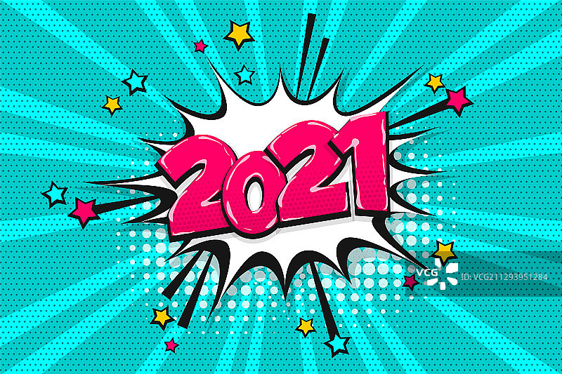 2021年波普艺术漫画书文字气泡图片素材