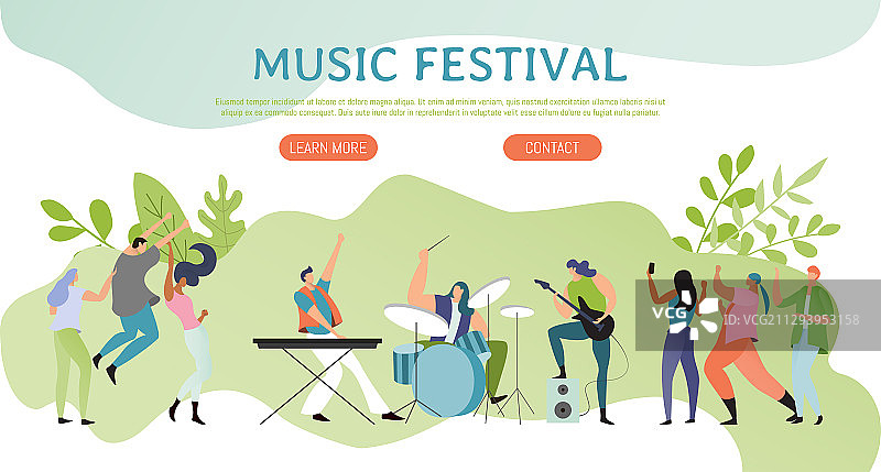 音乐节演唱会摇滚海报图片素材