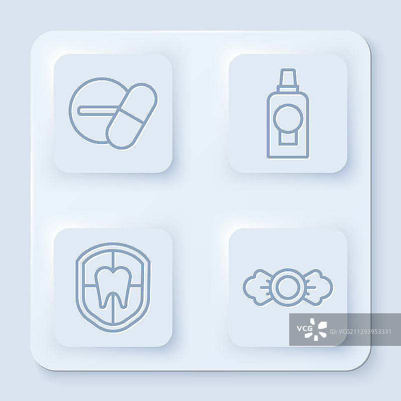 药丸或药片、漱口水图片素材