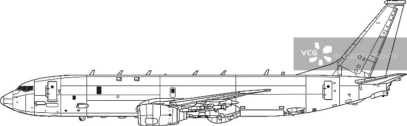 波音P-8海神与鱼叉反舰导弹图片素材
