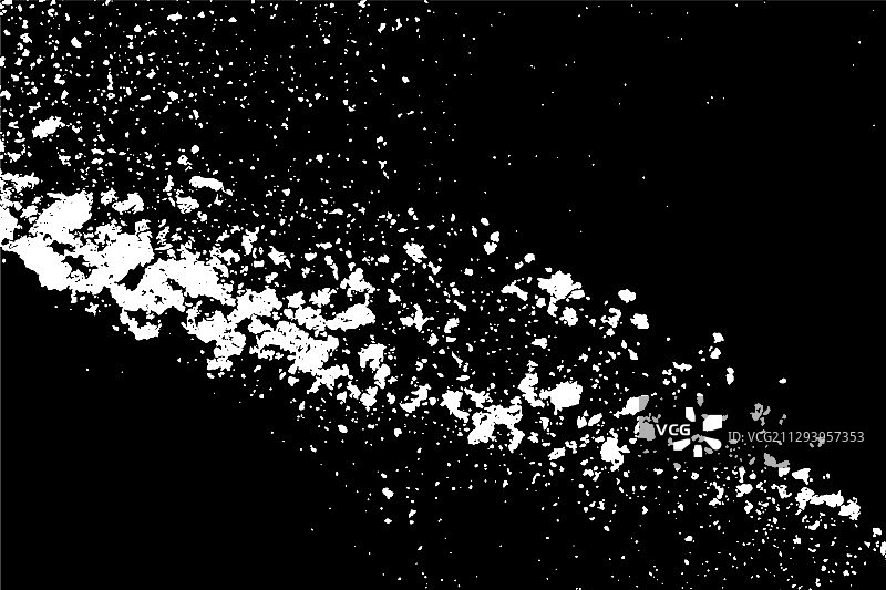 黑色背景上的白色水花飞溅图片素材