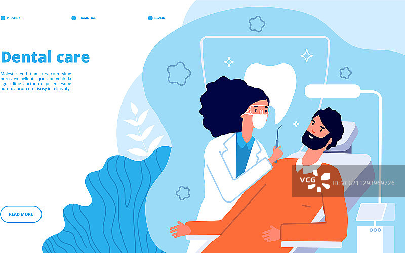 牙科诊所口腔健康概念图片素材