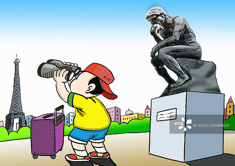 插画：81游而不学图片素材