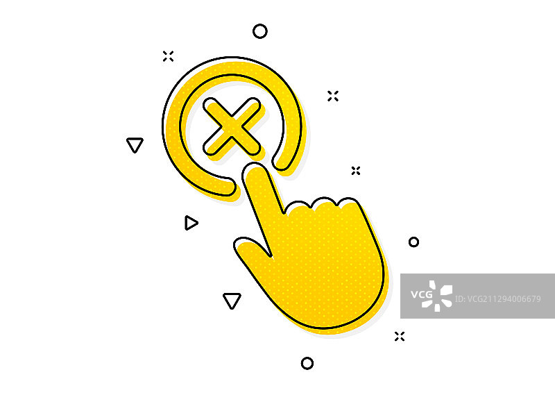 拒绝点击图标，取消按钮标志图片素材