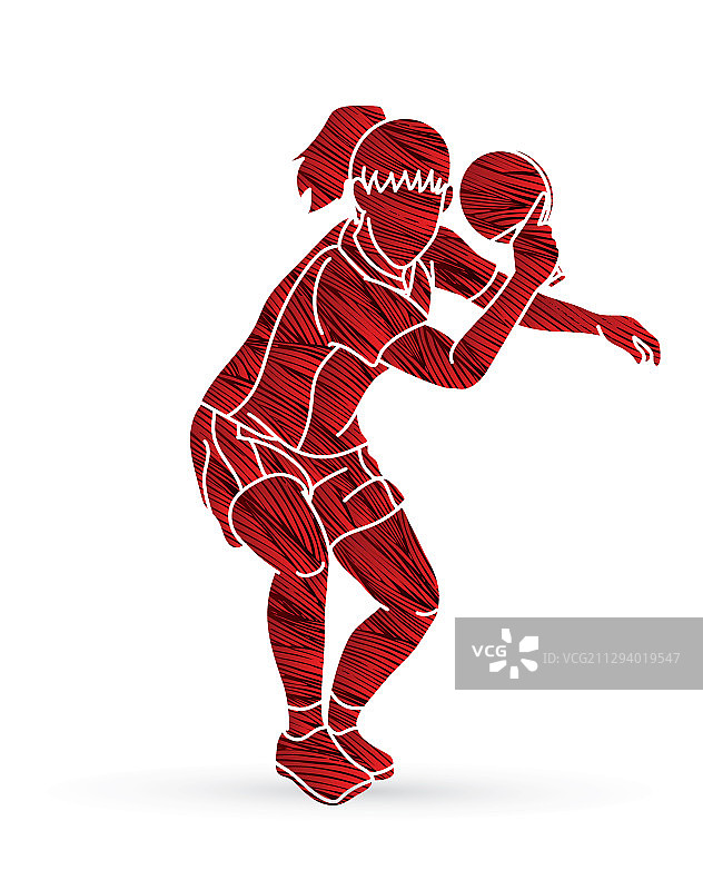 乒乓球运动员卡通图片素材