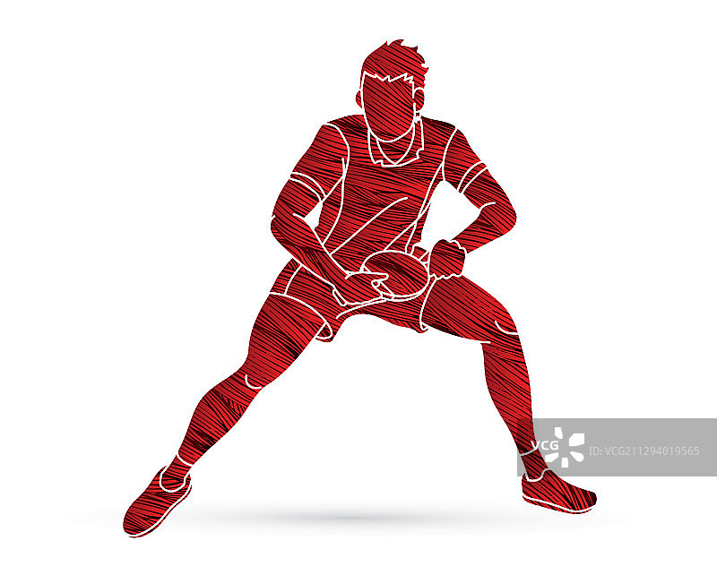 乒乓球运动员卡通图片素材