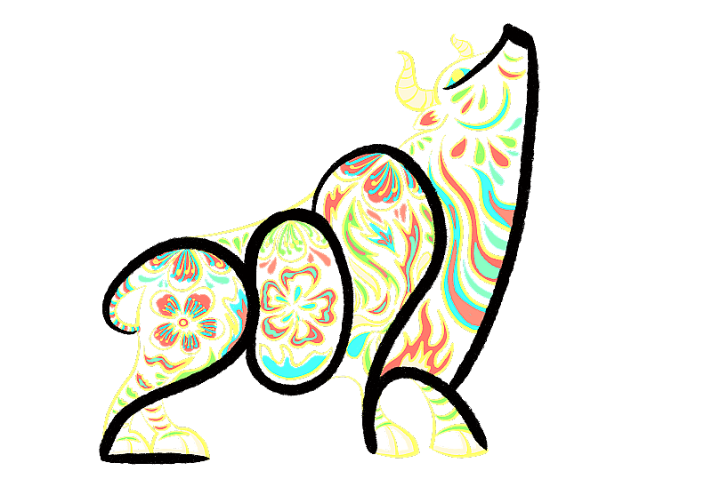 2021牛年大吉图片素材