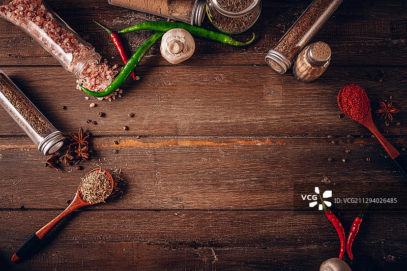 厨房烹饪调料背景图片素材