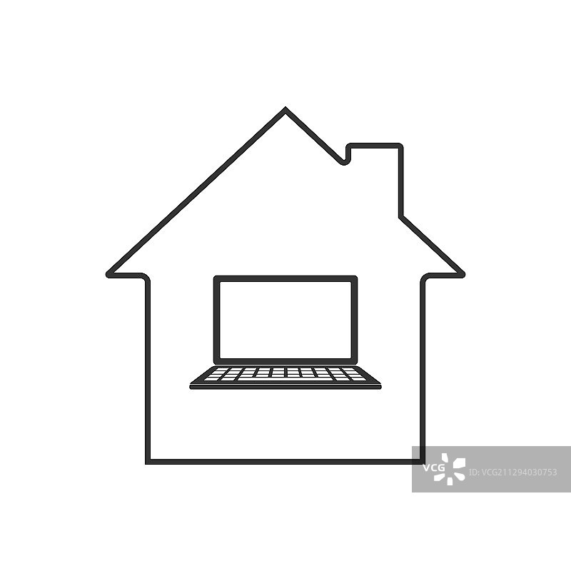 远程办公居家办公图标图片素材