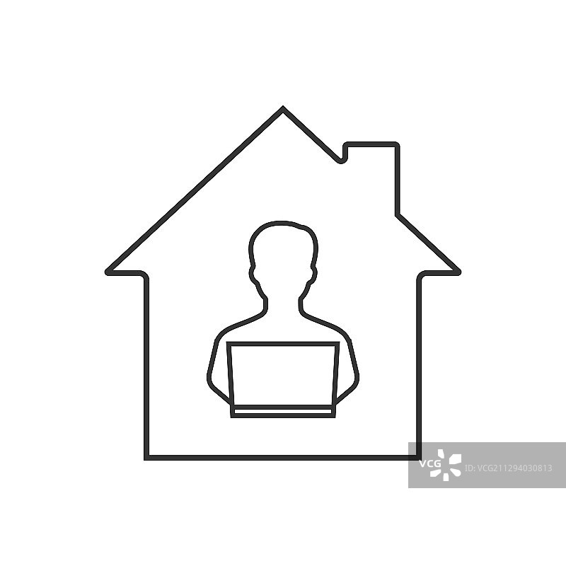 在线远程办公图标图片素材