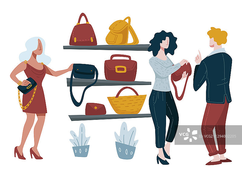 女士手提包店时尚配饰店图片素材