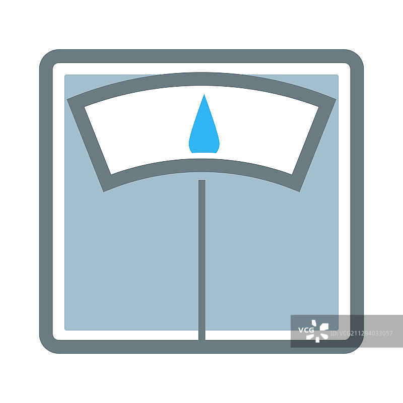 孤立的称重器或秤图标，重量控制图片素材