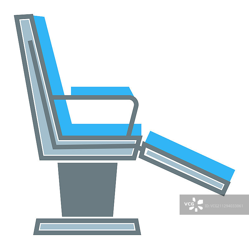 牙科诊所牙医椅独立图标图片素材