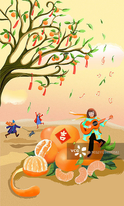 12月桔子 无篮子图片素材