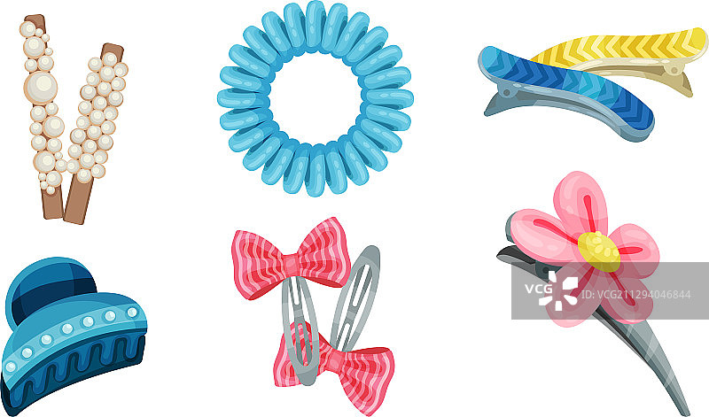 白色背景上的发夹图片素材
