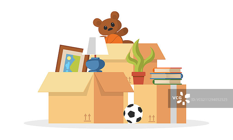 堆积成球的物品：泰迪熊和植物图片素材