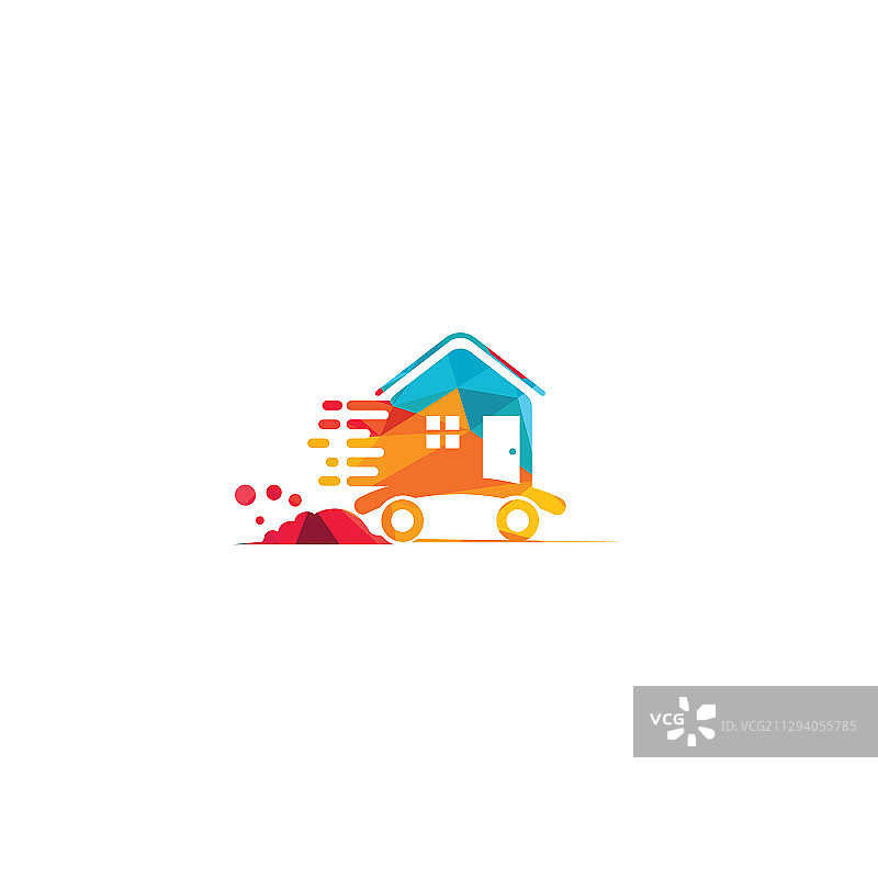 房屋搬迁公司Logo设计图片素材