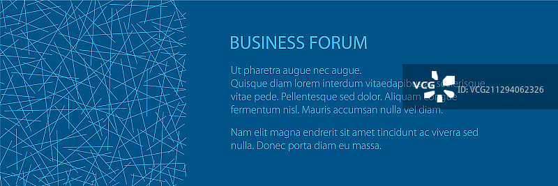 具有随机线条图案的banner图片素材