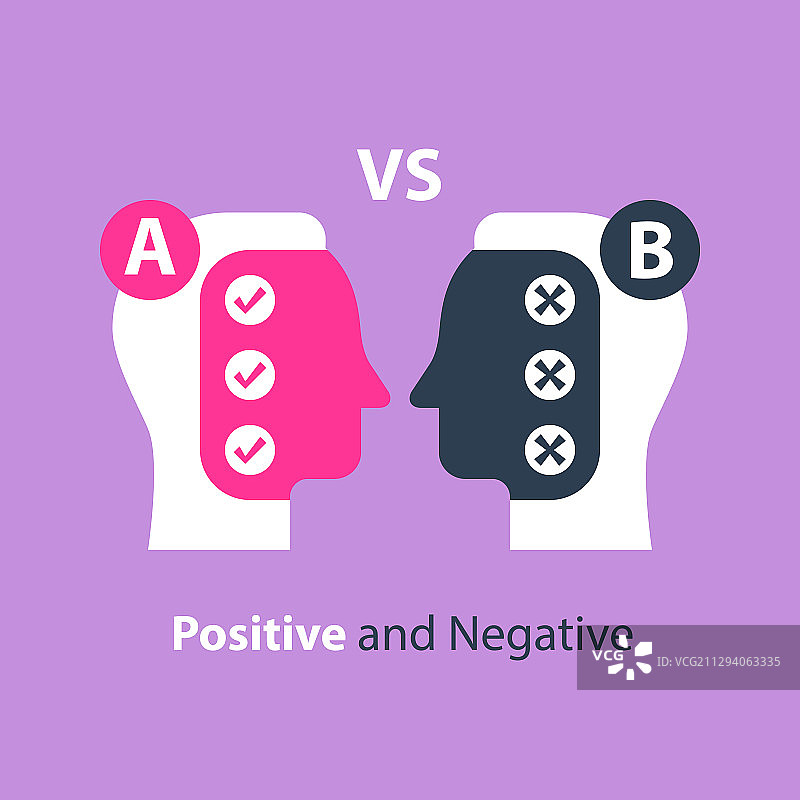 决策优缺点对比概念图片素材