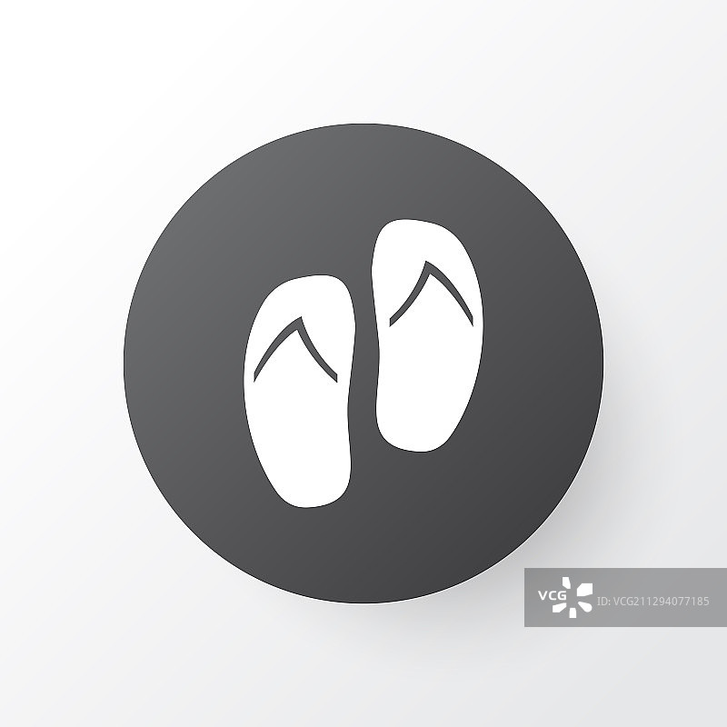 人字拖鞋图标符号，优质隔离图片素材