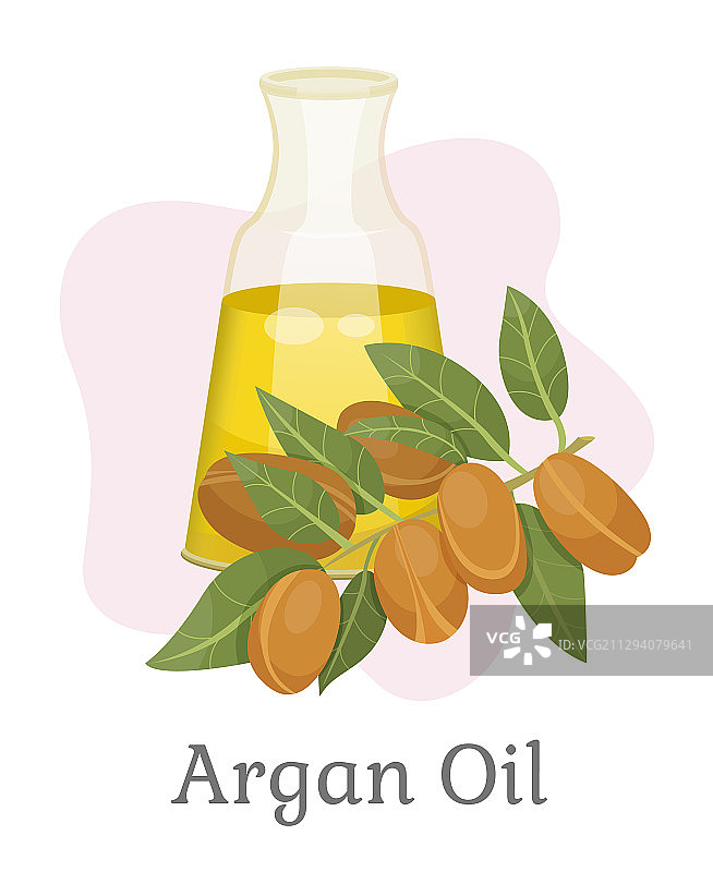 液体摩洛哥坚果油头发护理图片素材