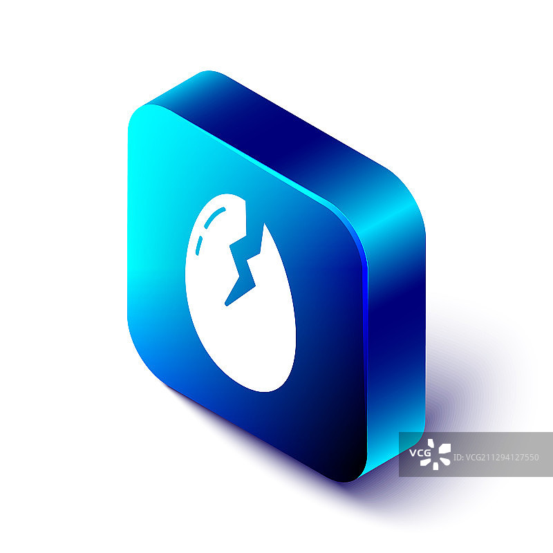 2.5D白色碎鸡蛋图标图片素材