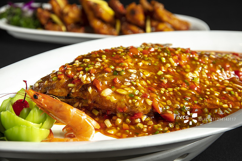 葱烧武昌鱼图片素材