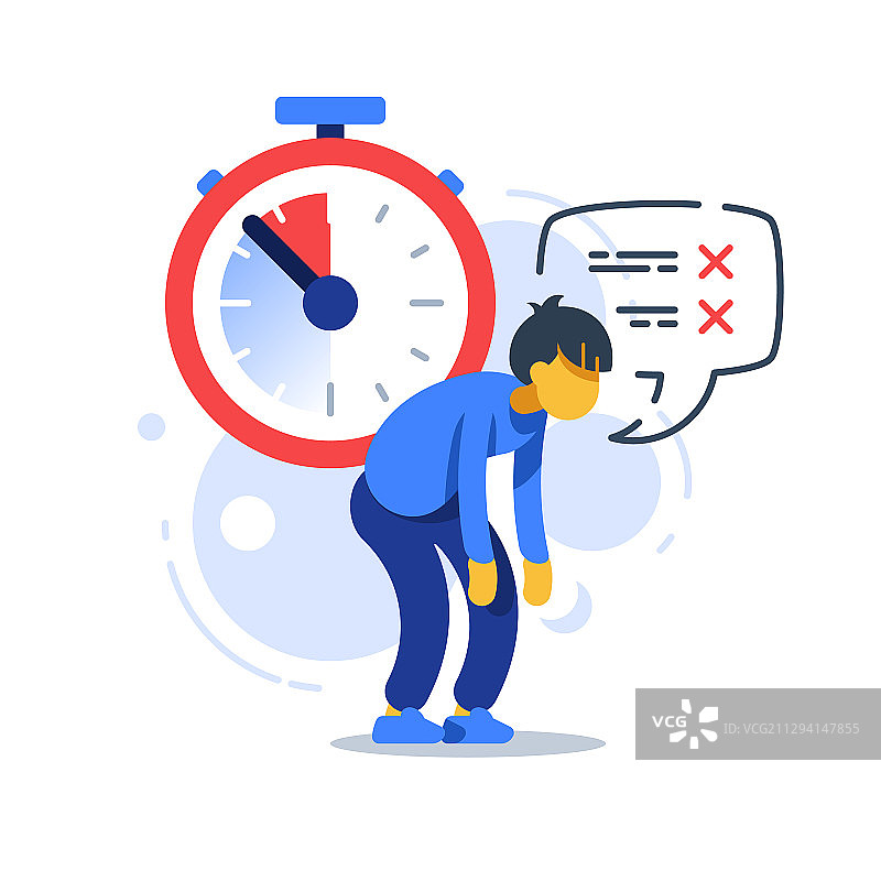 时间管理截止日期疲惫的男人图片素材