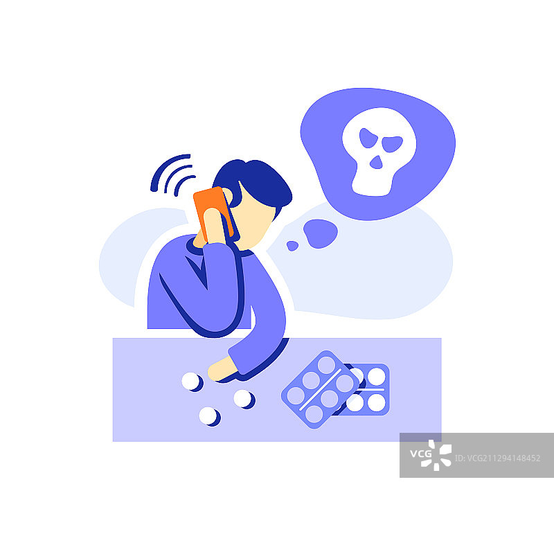 思考自杀需要心理帮助的人图片素材