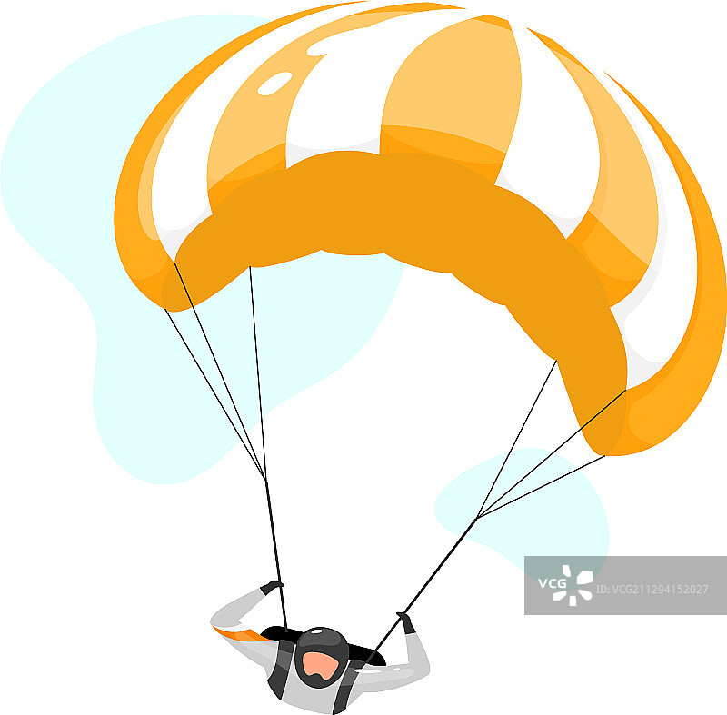 跳伞扁平跳伞极限体验图片素材