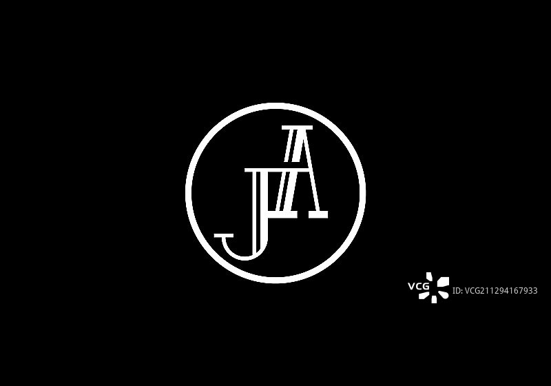 JA首字母标志设计模板图片素材