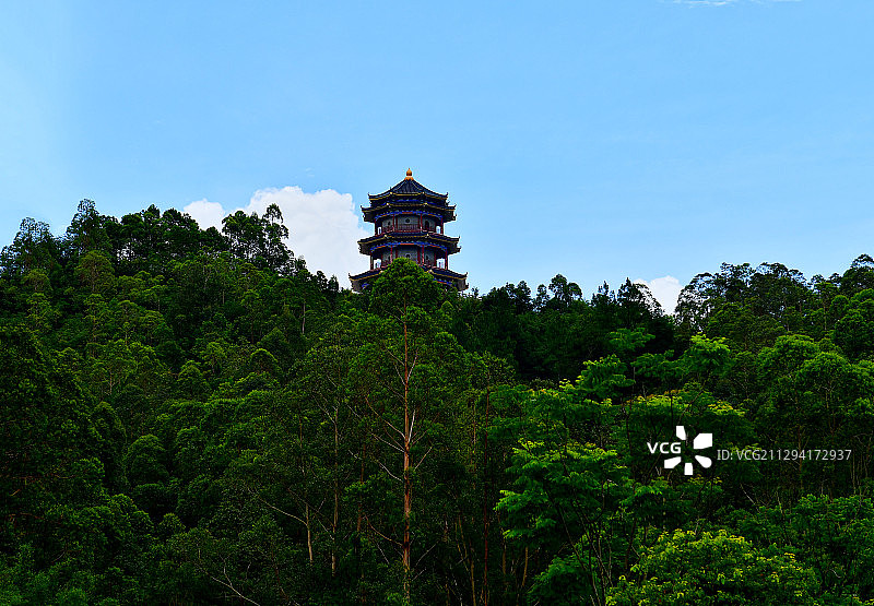惠州惠阳淡水凤凰山凤凰阁图片素材