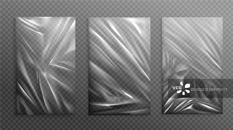 褶皱保鲜膜banner背景纹理图片素材