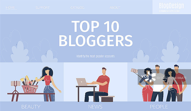 数字营销分析服务网页图片素材