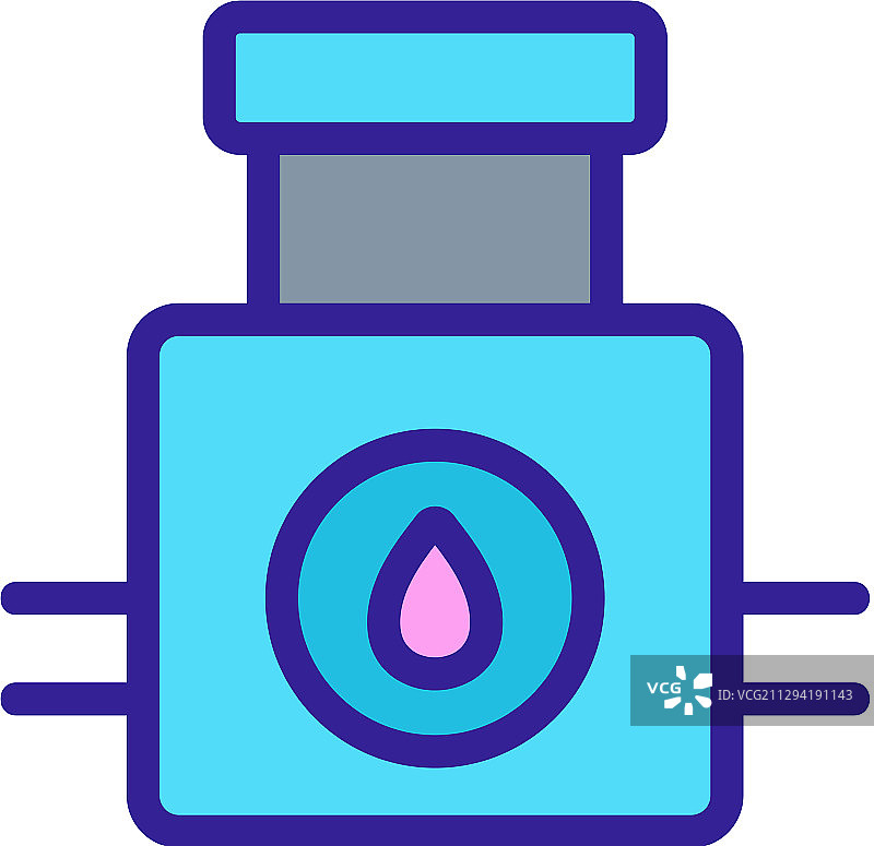 工业水泵轮廓图标图片素材