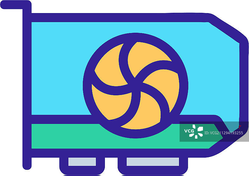 矿用视频卡图标轮廓图片素材