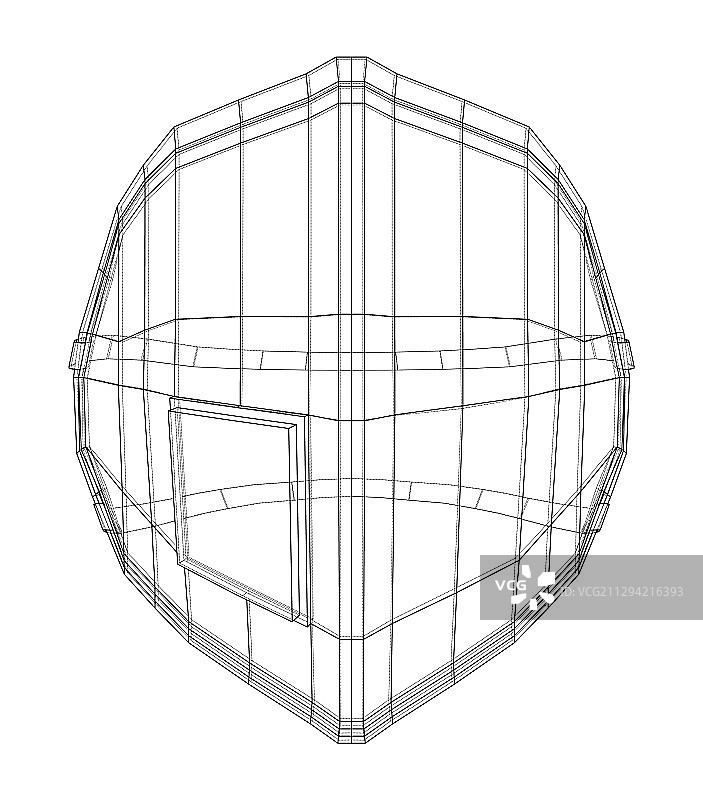医用外科口罩蓝图风格图片素材